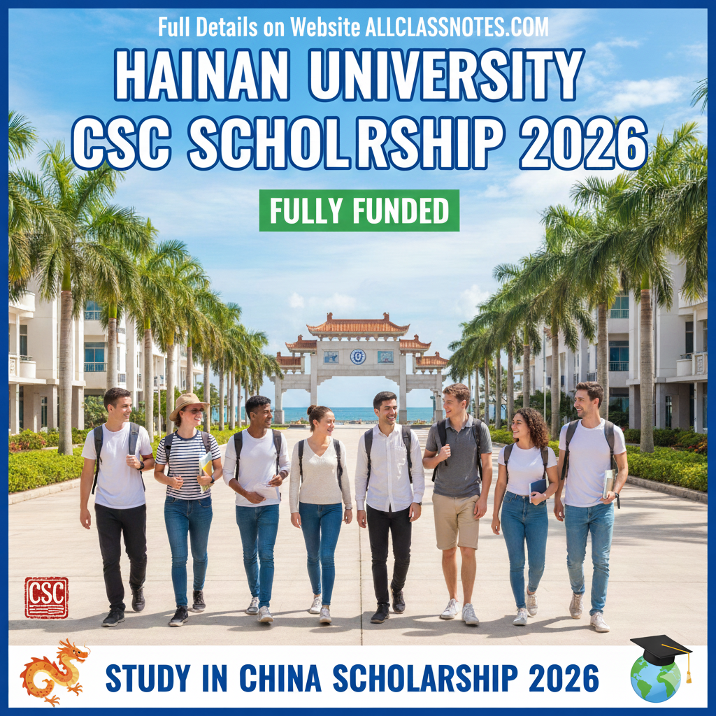 Hainan University CSC Scholarship 2026 (Fully Funded) Study in China Scholarship 2026